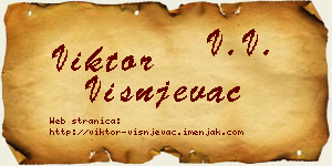 Viktor Višnjevac vizit kartica